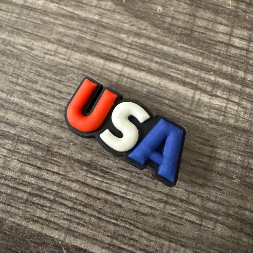 USA Shoe Charm CROCS Jibbitz 5/$20 July 4th Fourth of July Independence Day Swag
